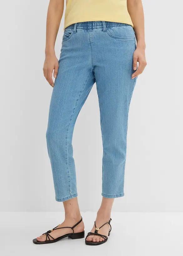 Straight-jeans, Mid Waist, komfortlinning, (2 pack), bonprix