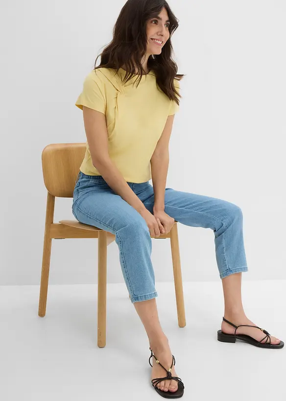 Straight-jeans, Mid Waist, komfortlinning, (2 pack), bonprix