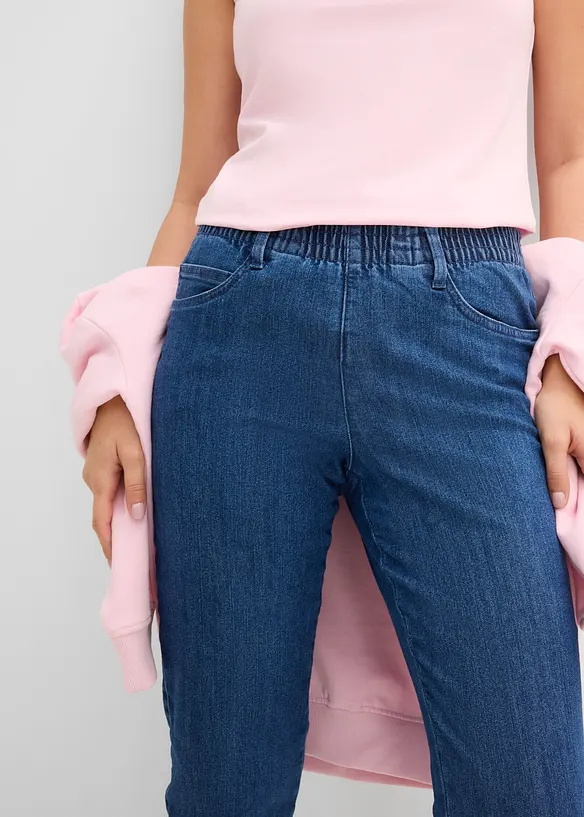 Straight-jeans, Mid Waist, komfortlinning, (2 pack), bonprix