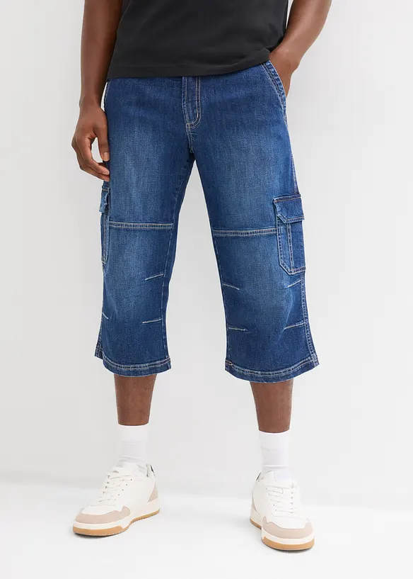 Regular Fit 3/4-cargojeans, Straight, bonprix