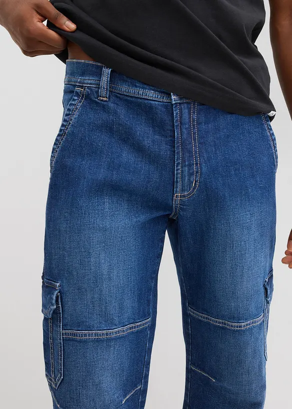 Regular Fit 3/4-cargojeans, Straight, bonprix