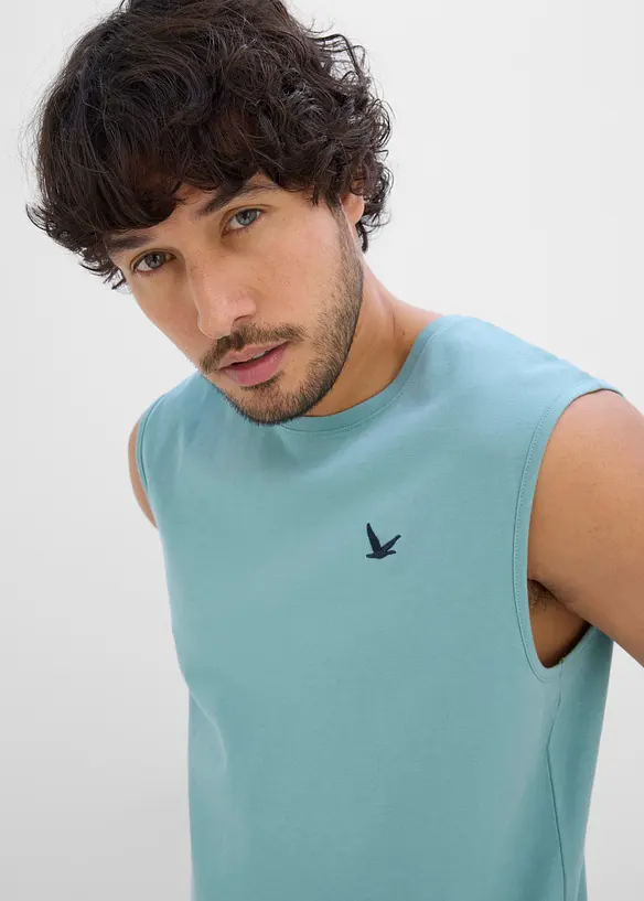 Singlet i 100% &oslash;kologisk bomull (2-pack), bonprix