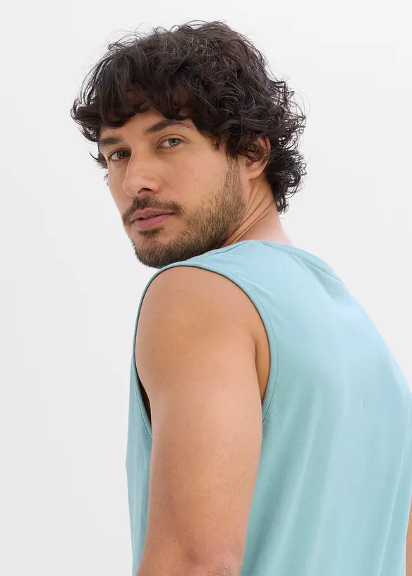 Singlet i 100% &oslash;kologisk bomull (2-pack), bonprix