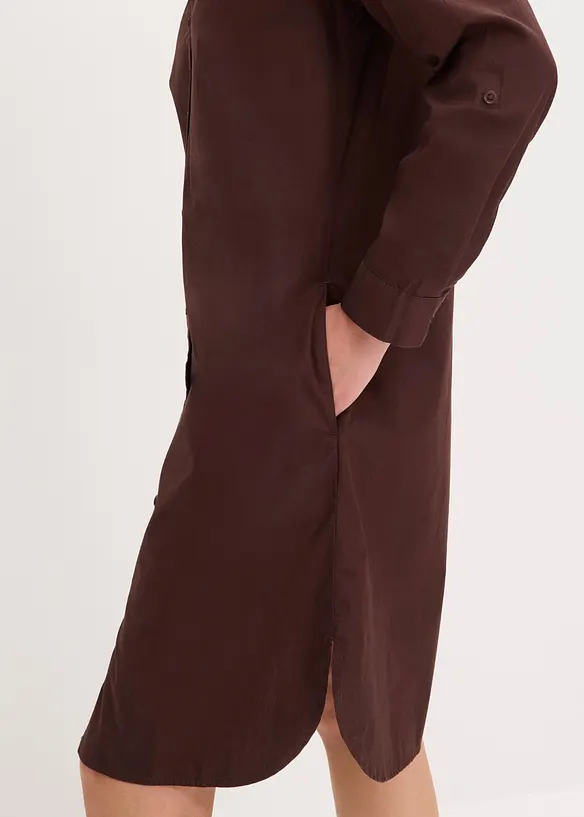 Skjortekjole i bomullspoplin, bonprix