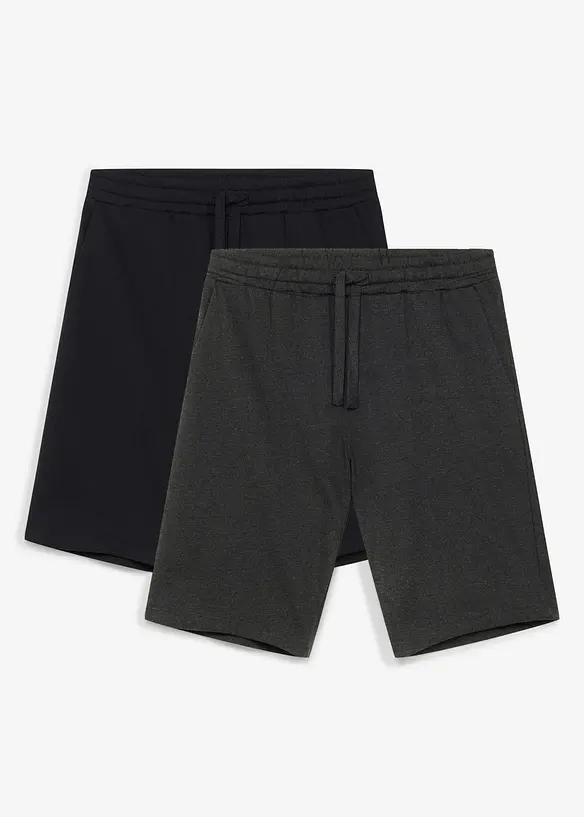 Sweat bermudashorts (2-pack), bonprix