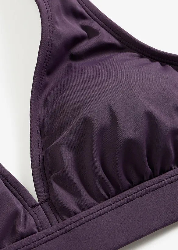 Halterneck-bikinioverdel med V-utringning, bonprix