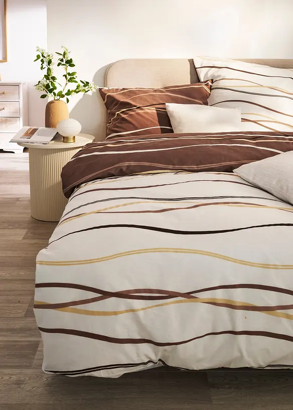 Vendbart sengesett i linon, bonprix