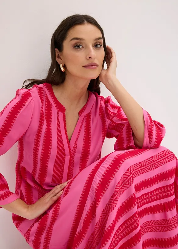 Maxikjole i lett viskose, bonprix