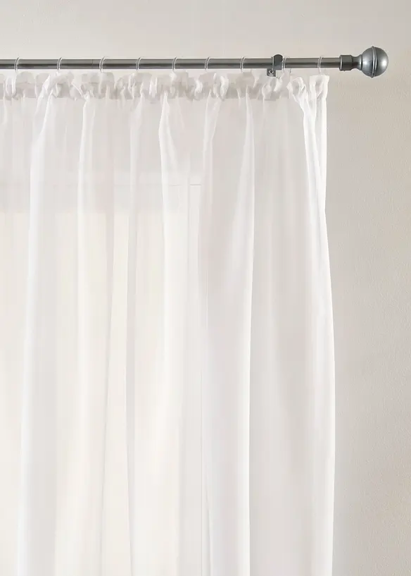 Gardin i lett voile (1-pack), bonprix