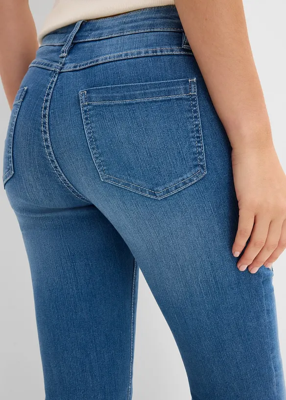 Slengbukse med blomsterbroderi, bonprix