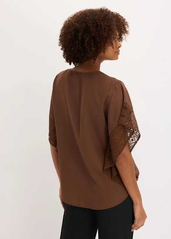 Tunikabluse med applikasjoner, bonprix