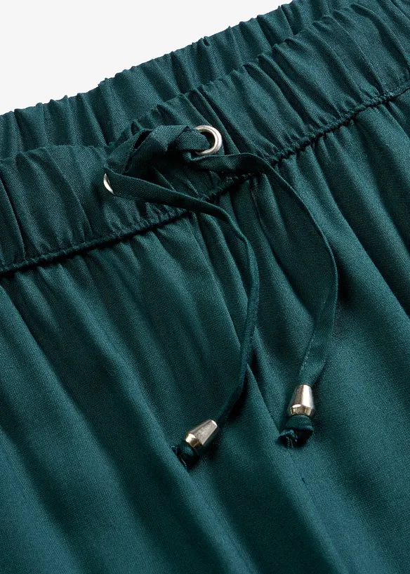 Pull-on bukse i viskose, bonprix