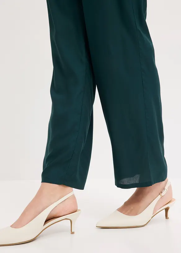 Pull-on bukse i viskose, bonprix