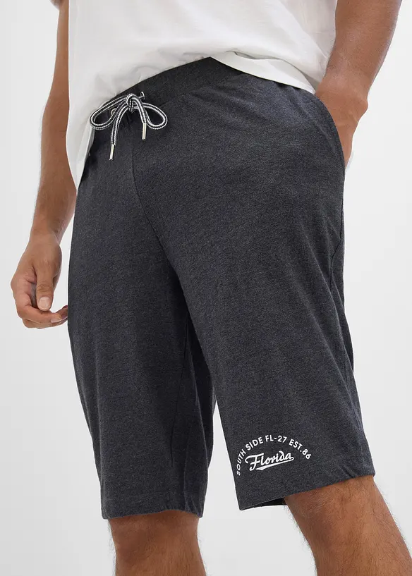 Jersey bermudashorts i 100% &oslash;kologisk bomull, bonprix