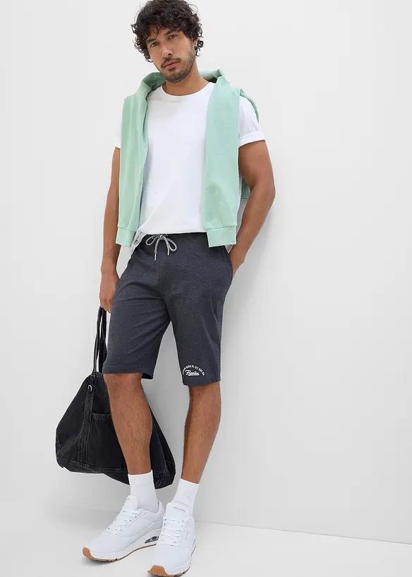 Jersey bermudashorts i 100% &oslash;kologisk bomull, bonprix