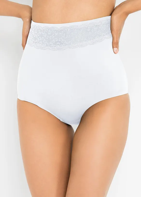 Light shape truse med h&oslash;y midje (2-pack), bonprix