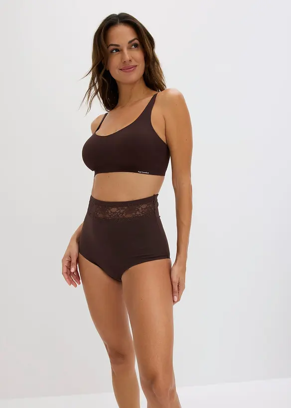 Light shape truse med h&oslash;y midje (2-pack), bonprix