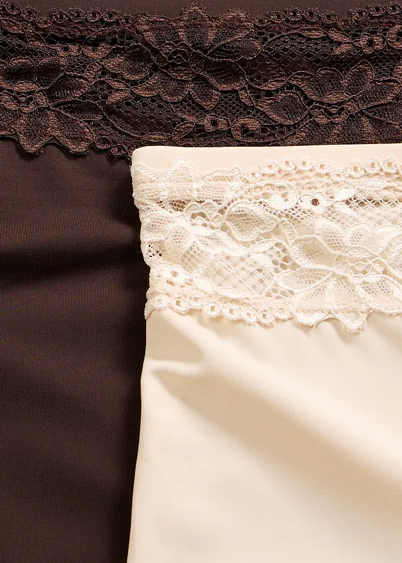 Light shape truse med h&oslash;y midje (2-pack), bonprix