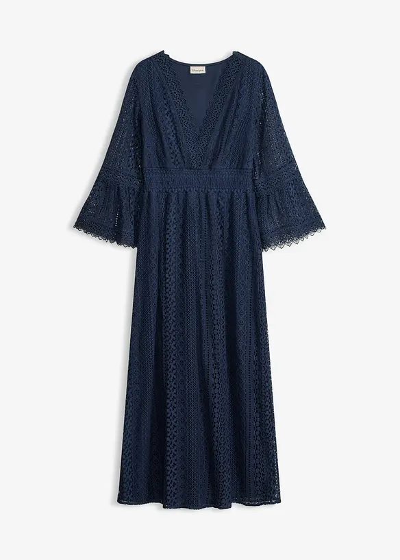 Maxikjole i heklet stil, bonprix