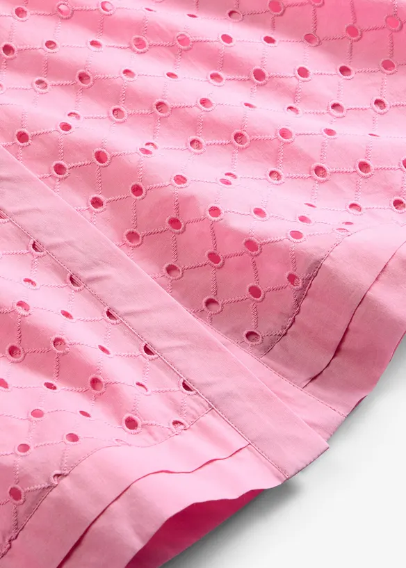 Bluse med hullbroderi, bonprix