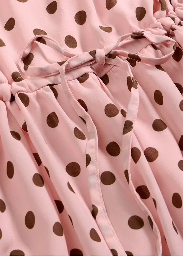 Midikjole med knyteb&aring;nd, bonprix