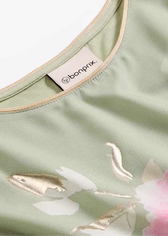 Topp med vevd innfelling, bonprix