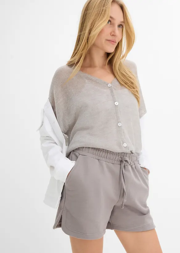 Sweatshorts i 100% &oslash;kologisk bomull, bonprix