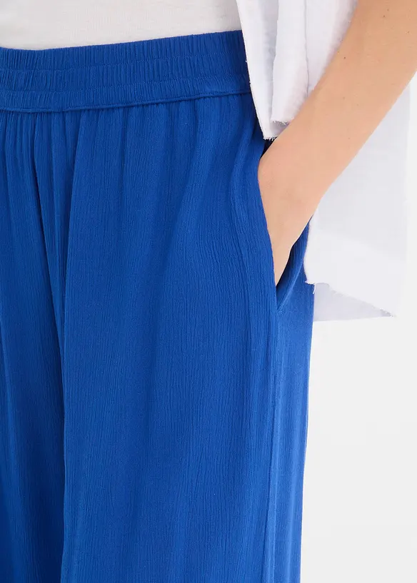 Pull on-bukse i lett viskose, bonprix