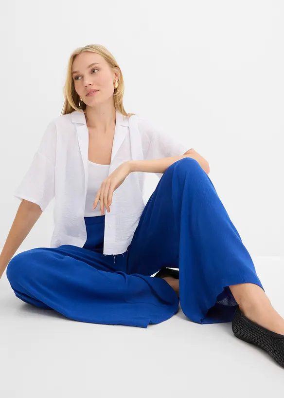 Pull on-bukse i lett viskose, bonprix