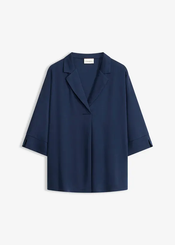 Trikot-tunika av lett viskose-pik&eacute;, bonprix