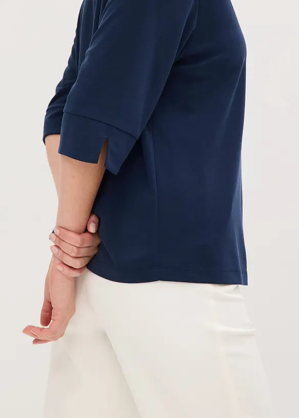 Trikot-tunika av lett viskose-pik&eacute;, bonprix