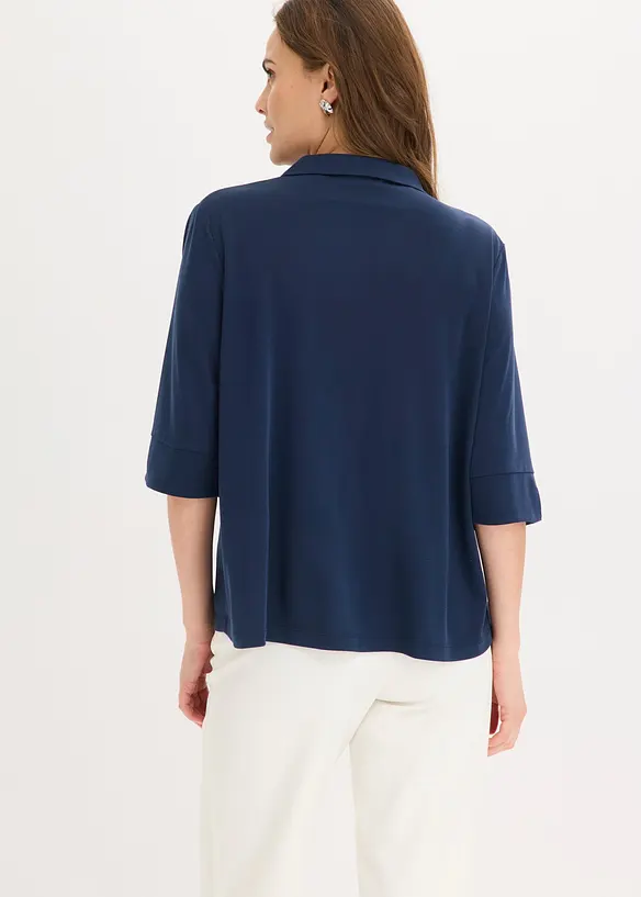 Trikot-tunika av lett viskose-pik&eacute;, bonprix