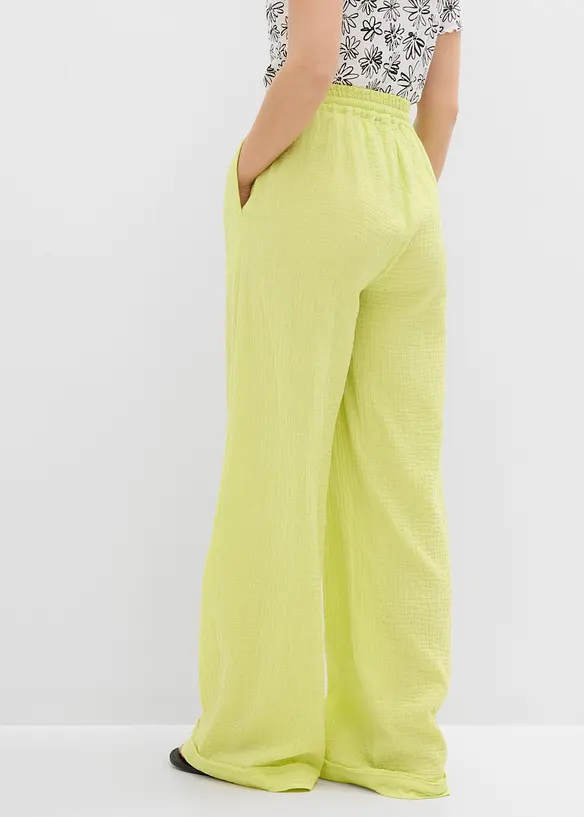 Pull on-bukse i luftig musselin, bonprix