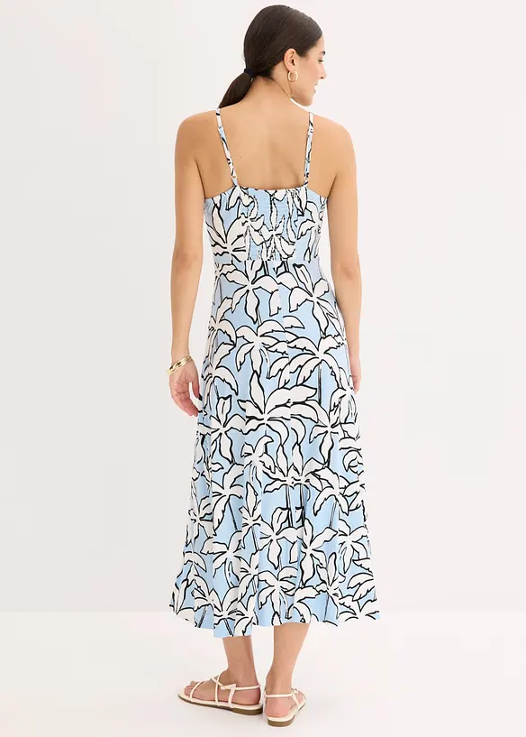 Maxikjole med blondeinnfelling, bonprix