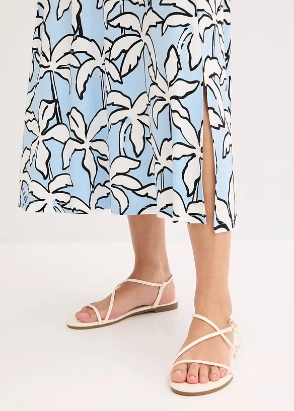 Maxikjole med blondeinnfelling, bonprix