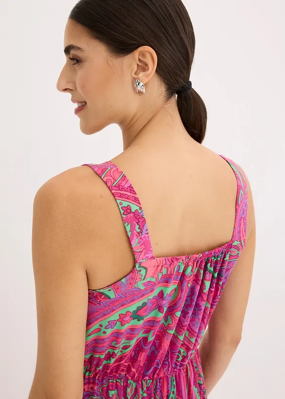 Maxikjole med dekorative smykkestener, bonprix