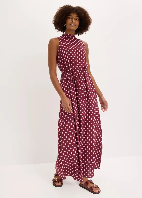 Maxikjole i viskoseblanding med pent fall, bonprix