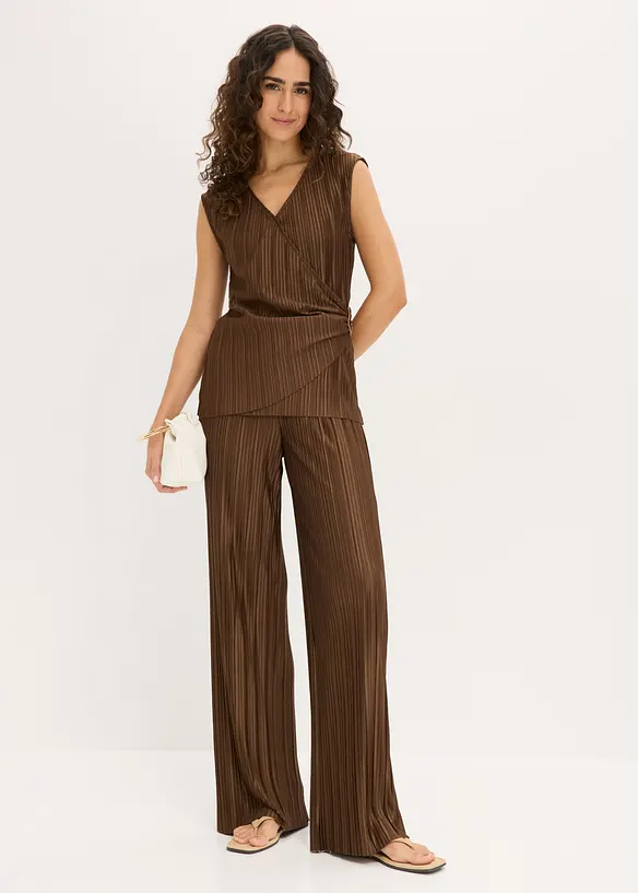 Plissert topp, bonprix