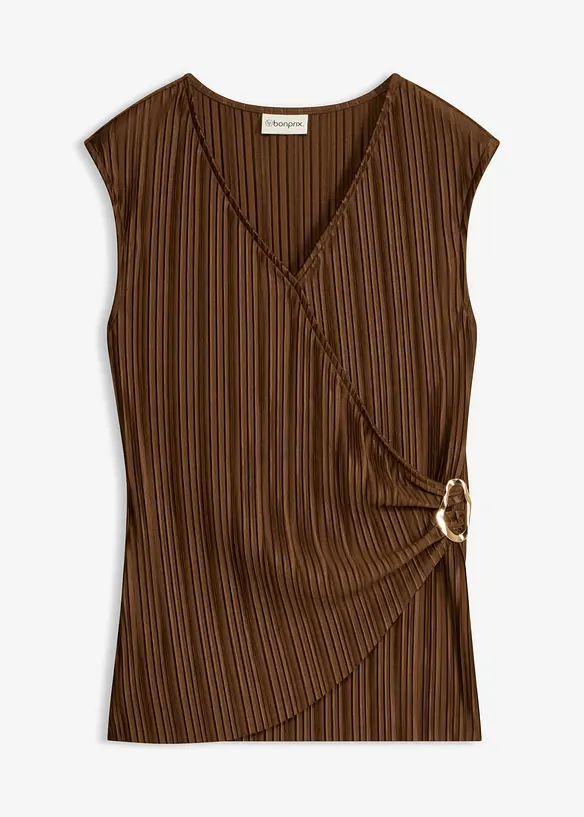 Plissert topp, bonprix