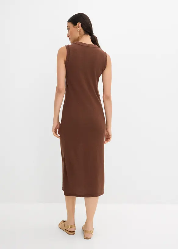 Lett strikkekjole av viskosemiks, bonprix