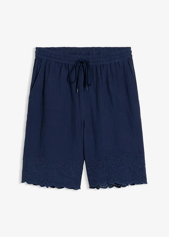 Bermudashorts i luftig musselin, bonprix