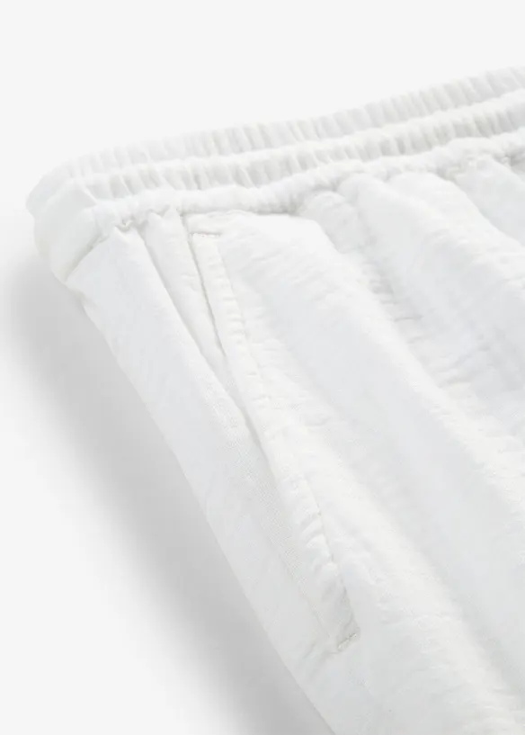 Bermudashorts i luftig musselin, bonprix