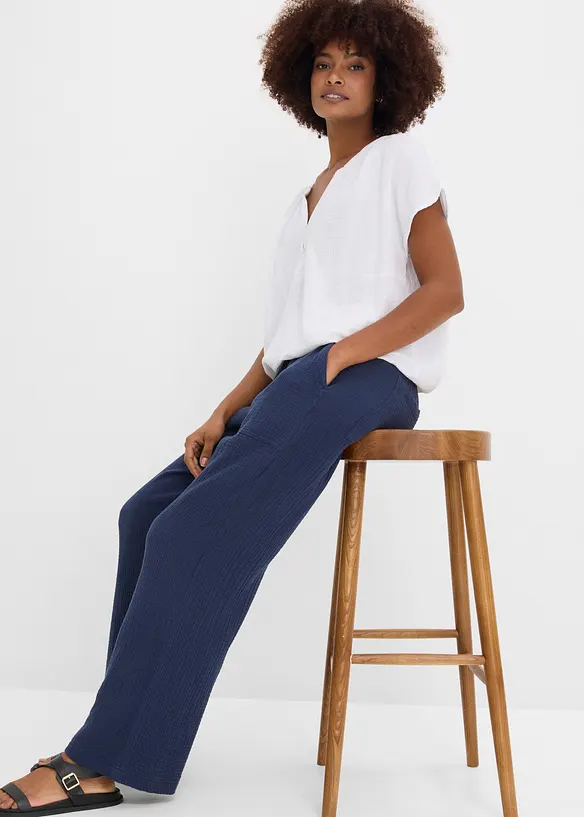 Bukse i lett musselin, bonprix