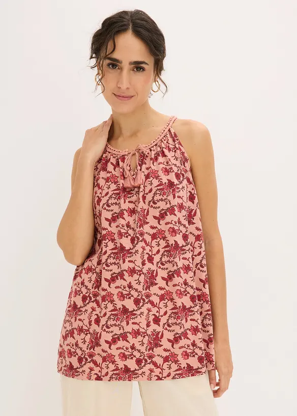 Topp med spagettistropper av viskose, bonprix