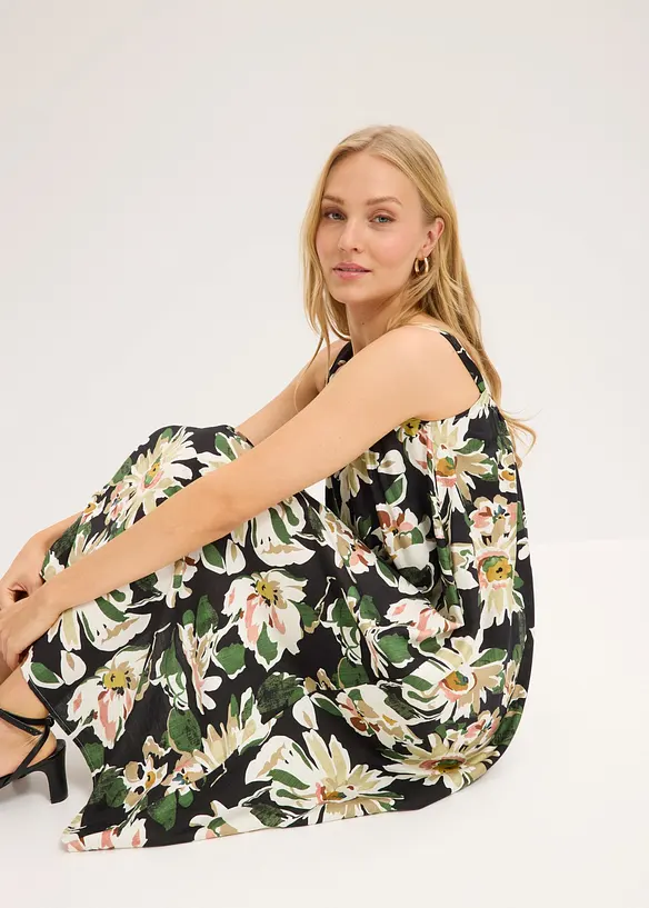 Midikjole i myk viskoseblanding, bonprix