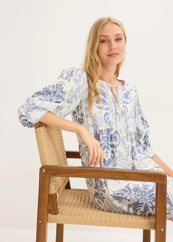 Minikjole i viskoseblanding, bonprix