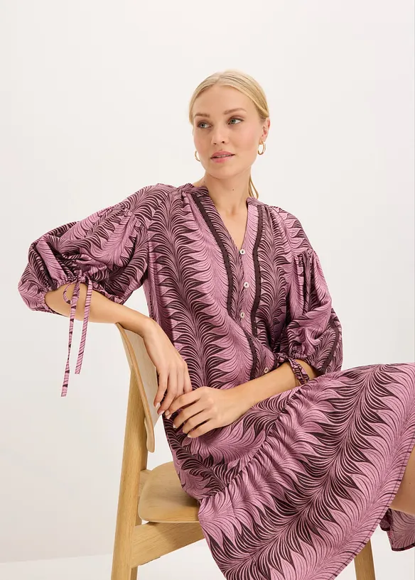 Minikjole i myk viskoseblanding, bonprix