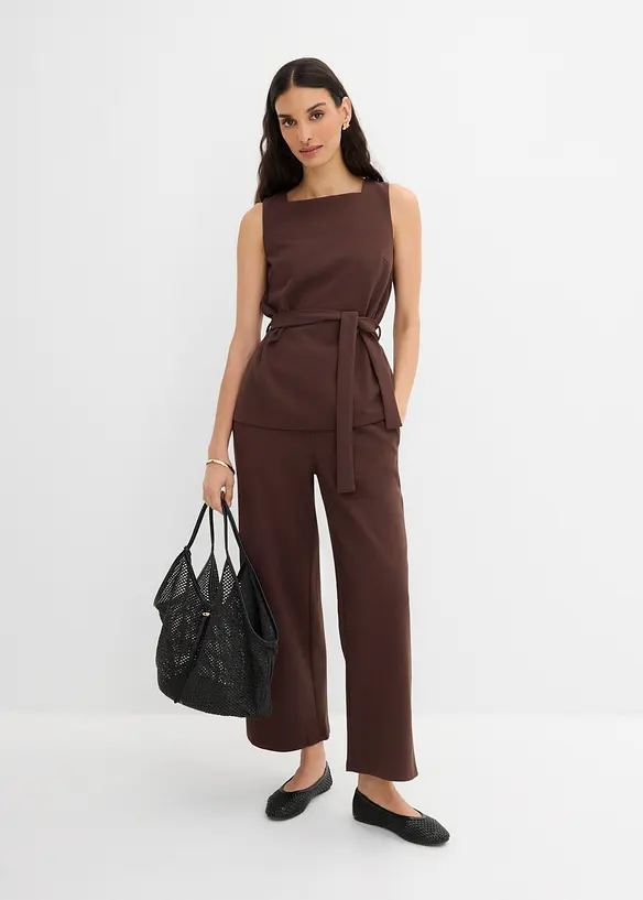 Pik&eacute;topp med knytebelte, bonprix