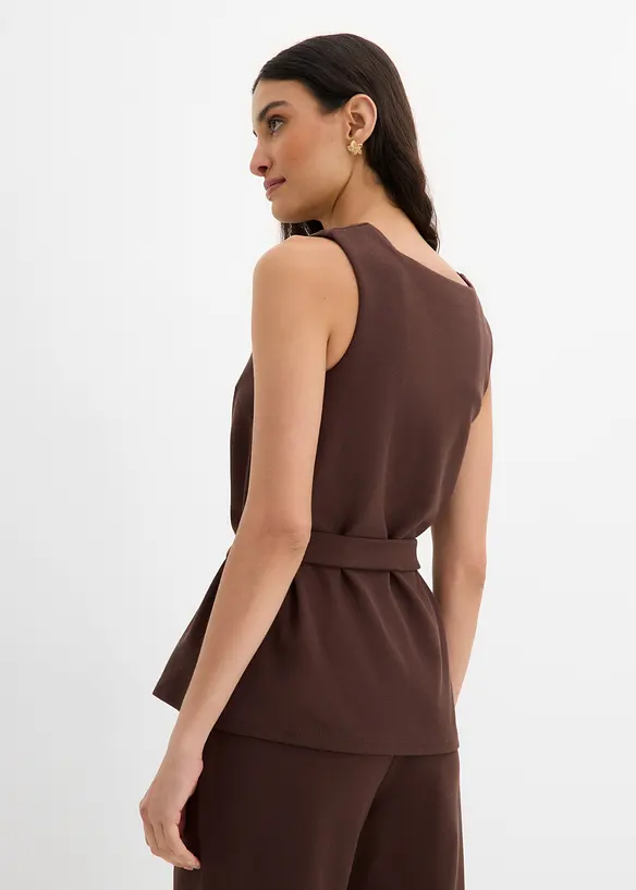 Pik&eacute;topp med knytebelte, bonprix