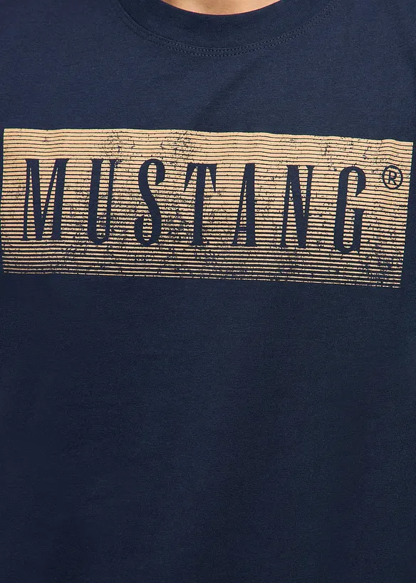 T-skjorte &laquo;Austin&raquo; i 100% &oslash;kologisk bomull fra Mustang, Mustang Jeans